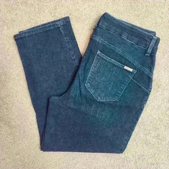 Chico's women's the so lifting crop dark wash jeans Chico size 0.5 - Picture 10 of 12